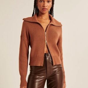Abercrombie & Fitch Double Zip Sweater